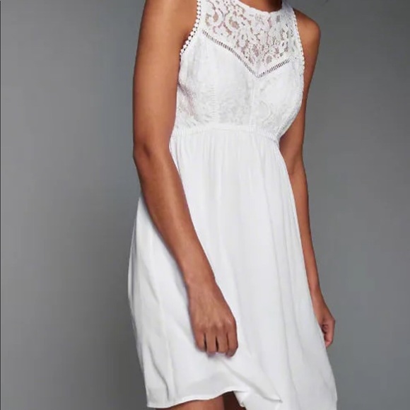 Abercrombie & Fitch white lace babydoll dress - Picture 2 of 5